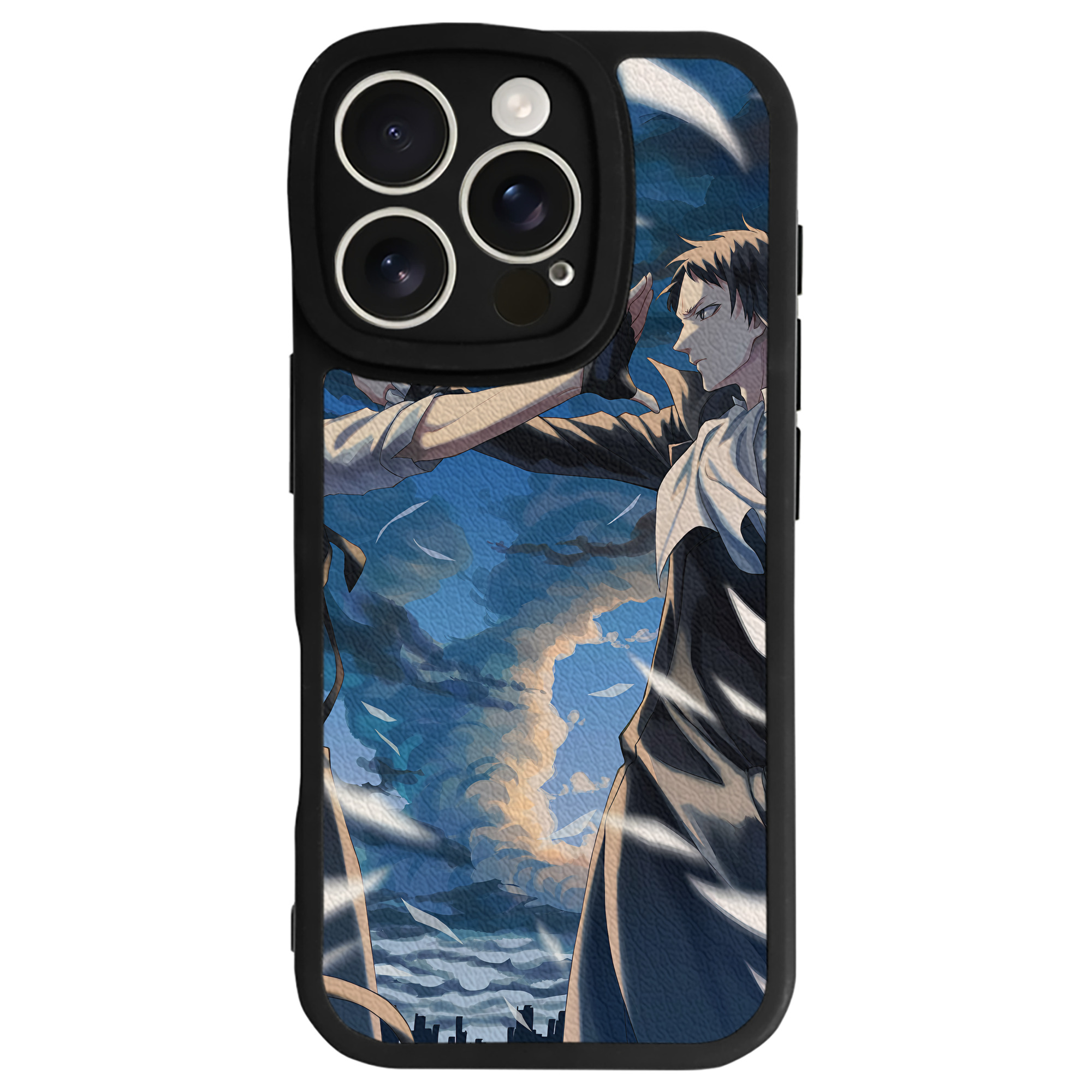（画像用） 文豪ストレイドッグス Bungo Stray Dogs 【iPhone 16シリーズ対応】シリコンスマホケース（レザー調） 材質：シリコン